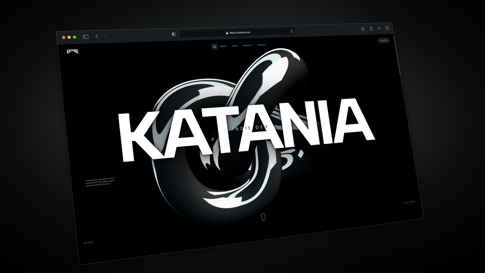 Katania portfolio - home e manifesto