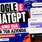 Copertina dell’articolo su Google e ChatGPT e su come le AI descrivono un’azienda online